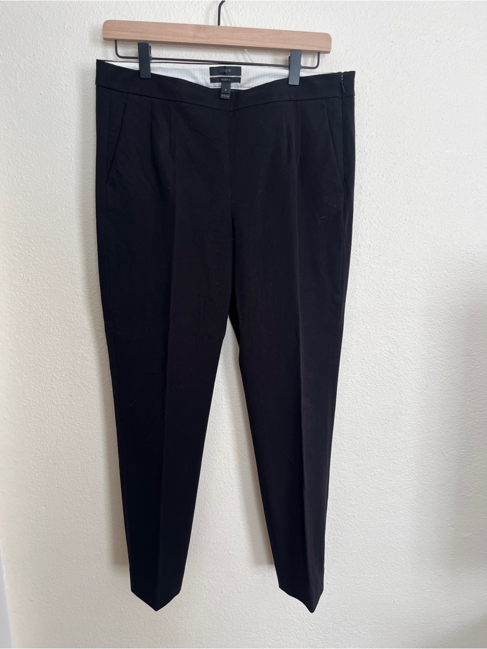 Black J.Crew Martie Pants in Stretch Fabric